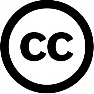 a white circle with black letters on it